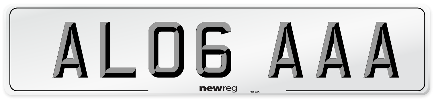 AL06 AAA Number Plate from New Reg